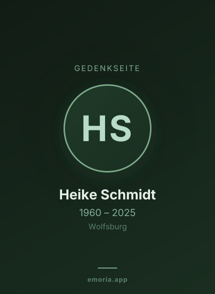 Gedenkportrait von Heike Schmidt