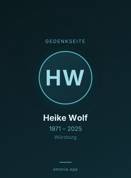 Gedenkportrait von Heike Wolf
