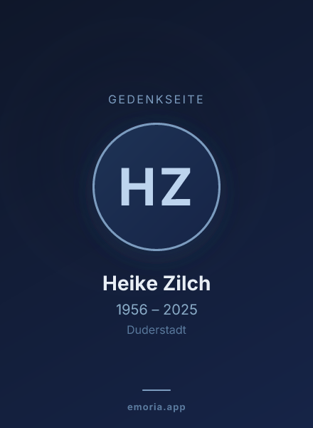 Gedenkportrait von Heike Zilch