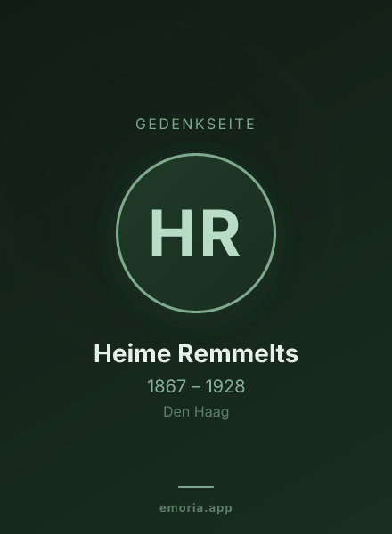 Gedenkportrait von Heime Remmelts