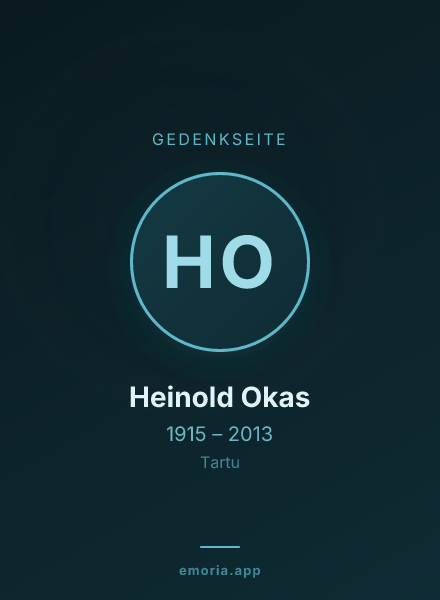 Gedenkportrait von Heinold Okas