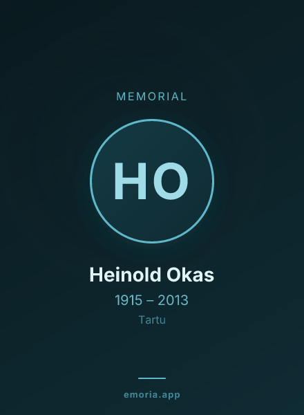 Memorial portrait of Heinold Okas