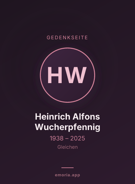 Gedenkportrait von Heinrich Alfons Wucherpfennig