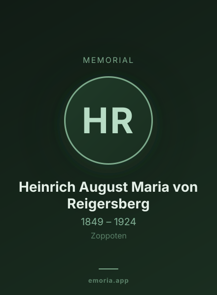 Memorial portrait of Heinrich August Maria von Reigersberg