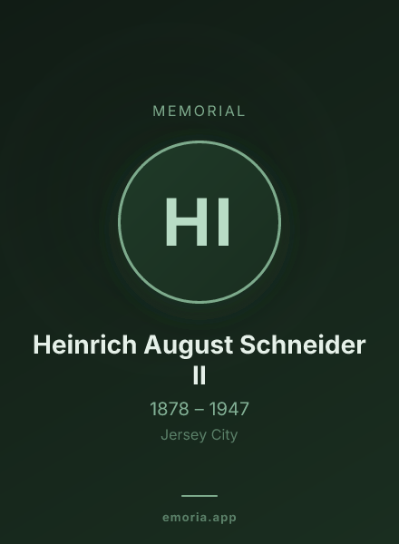 Memorial portrait of Heinrich August Schneider II