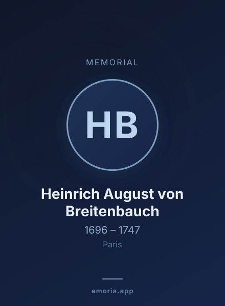 Memorial portrait of Heinrich August von Breitenbauch