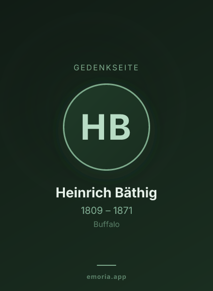 Gedenkportrait von Heinrich Bäthig