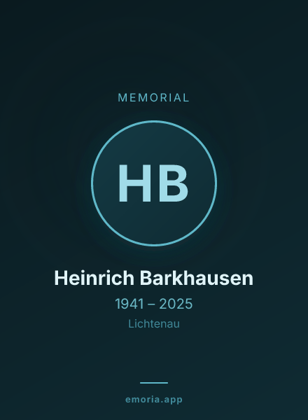 Memorial portrait of Heinrich Barkhausen