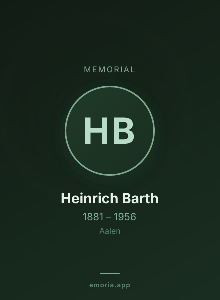 Memorial portrait of Heinrich Barth