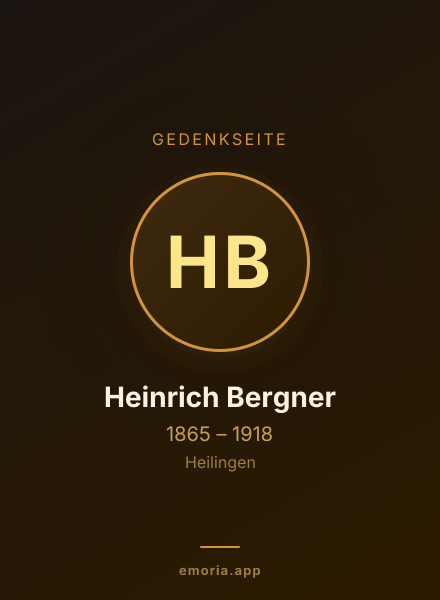 Gedenkportrait von Heinrich Bergner