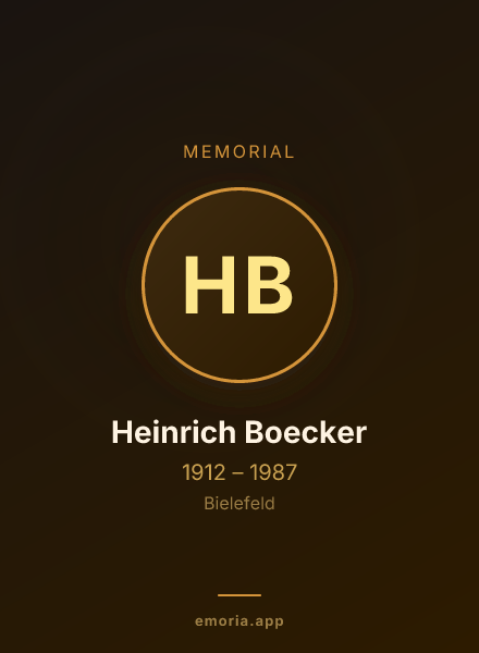 Memorial portrait of Heinrich Boecker