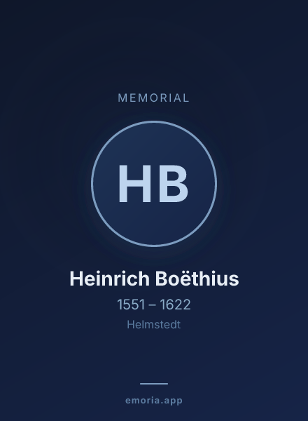 Memorial portrait of Heinrich Boëthius