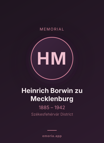 Memorial portrait of Heinrich Borwin zu Mecklenburg