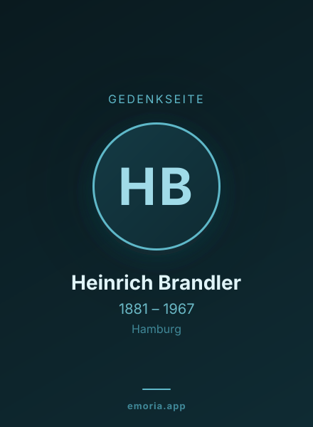 Gedenkportrait von Heinrich Brandler