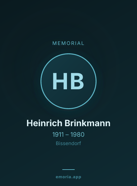 Memorial portrait of Heinrich Brinkmann