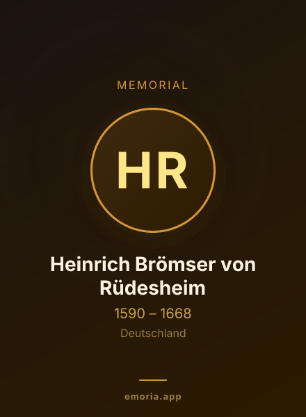Memorial portrait of Heinrich Brömser von Rüdesheim