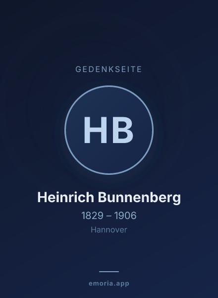 Gedenkportrait von Heinrich Bunnenberg