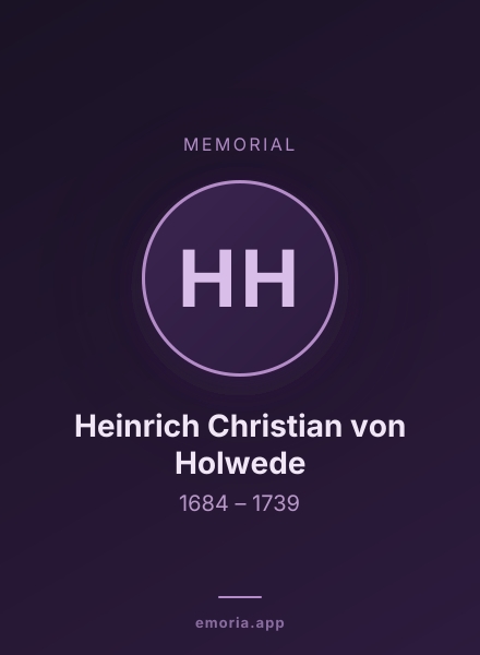 Memorial portrait of Heinrich Christian von Holwede