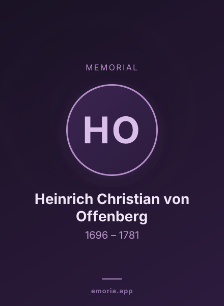 Memorial portrait of Heinrich Christian von Offenberg