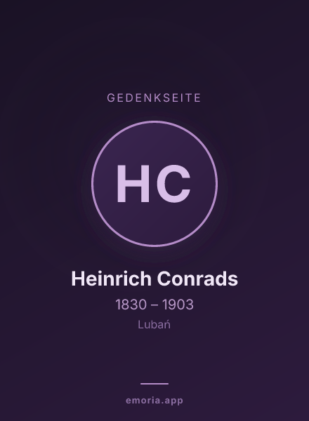 Gedenkportrait von Heinrich Conrads