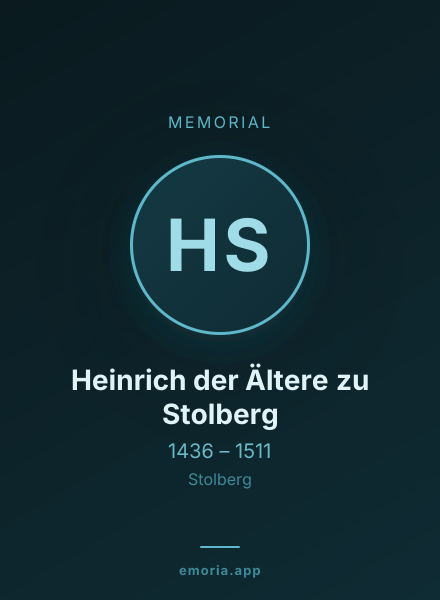 Memorial portrait of Heinrich der Ältere zu Stolberg