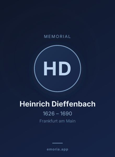 Memorial portrait of Heinrich Dieffenbach