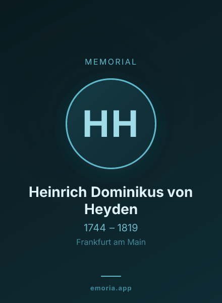 Memorial portrait of Heinrich Dominikus von Heyden