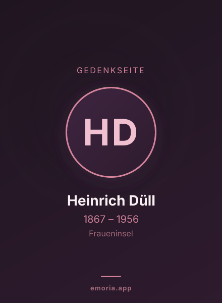 Gedenkportrait von Heinrich Düll