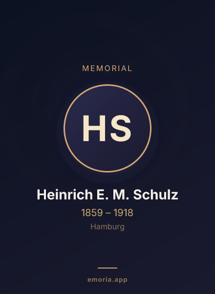 Memorial portrait of Heinrich E. M. Schulz