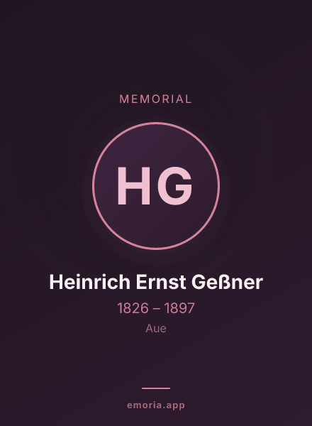 Memorial portrait of Heinrich Ernst Geßner