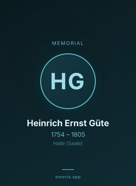 Memorial portrait of Heinrich Ernst Güte