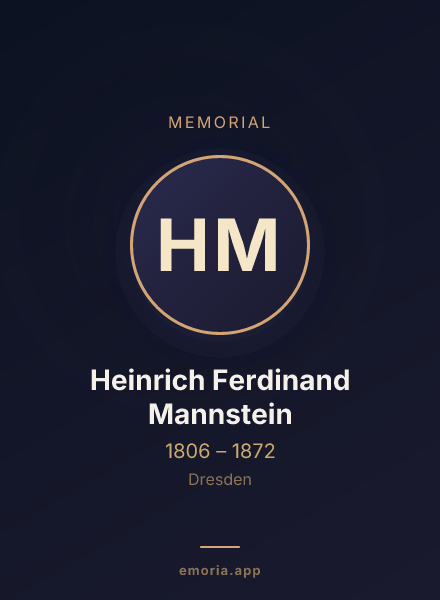 Memorial portrait of Heinrich Ferdinand Mannstein