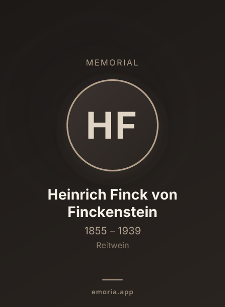 Memorial portrait of Heinrich Finck von Finckenstein