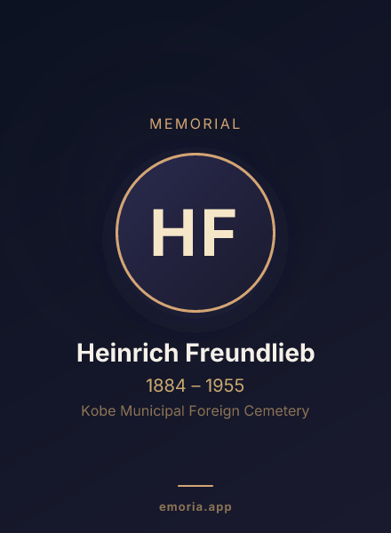 Memorial portrait of Heinrich Freundlieb