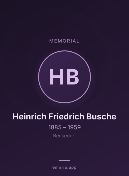 Memorial portrait of Heinrich Friedrich Busche