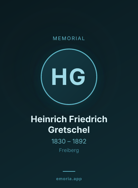 Memorial portrait of Heinrich Friedrich Gretschel