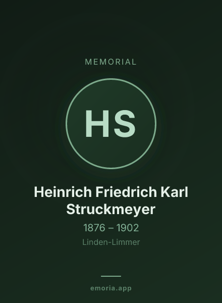 Memorial portrait of Heinrich Friedrich Karl Struckmeyer