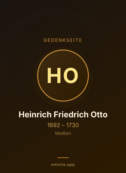 Gedenkportrait von Heinrich Friedrich Otto