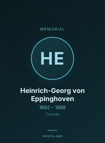Memorial portrait of Heinrich-Georg von Eppinghoven