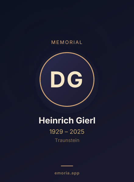 Memorial portrait of Dr. Heinrich Gierl