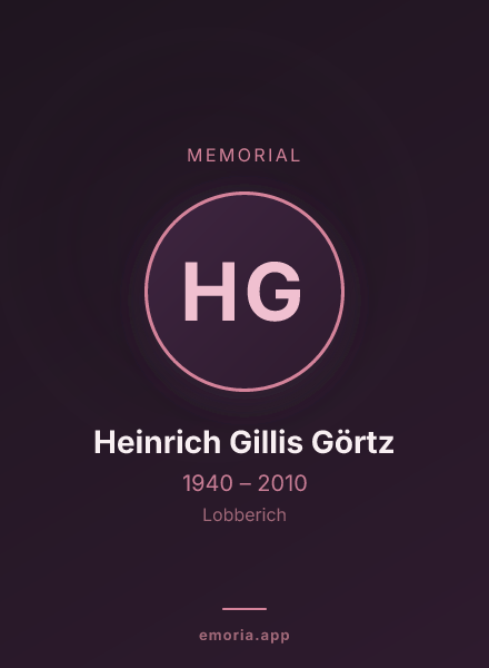 Memorial portrait of Heinrich Gillis Görtz
