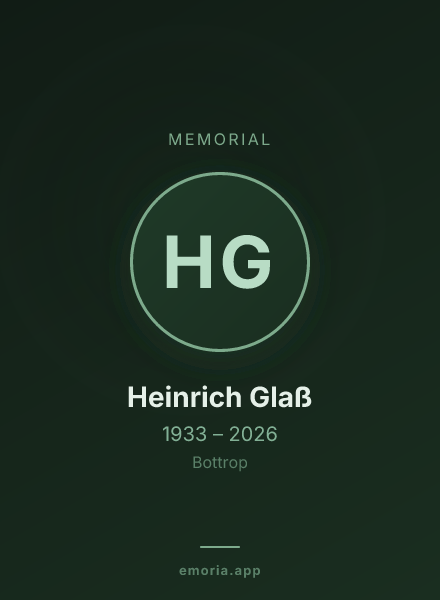 Memorial portrait of Heinrich Glaß