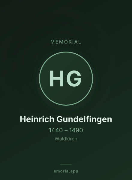 Memorial portrait of Heinrich Gundelfingen