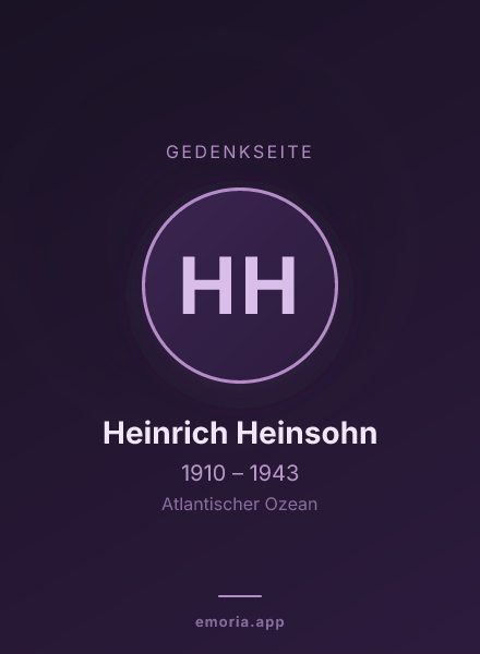 Gedenkportrait von Heinrich Heinsohn