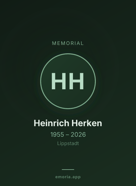 Memorial portrait of Heinrich Herken