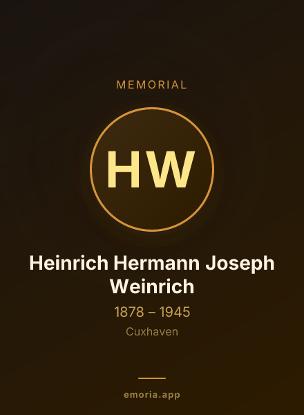 Memorial portrait of Heinrich Hermann Joseph Weinrich