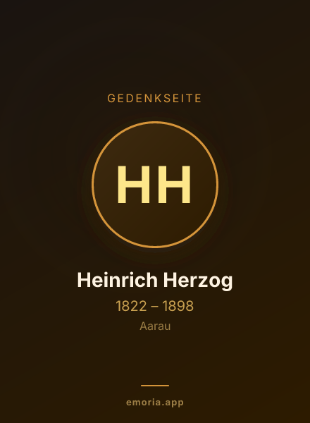 Gedenkportrait von Heinrich Herzog
