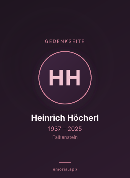 Gedenkportrait von Heinrich Höcherl