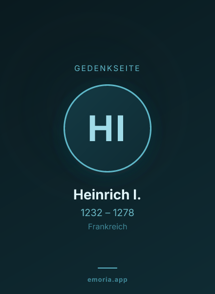 Gedenkportrait von Heinrich I.