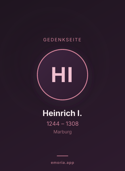 Gedenkportrait von Heinrich I.